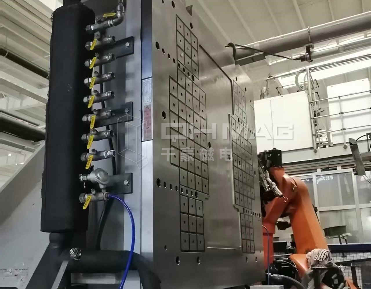 千豪注塑机快速换模系统磁力模板